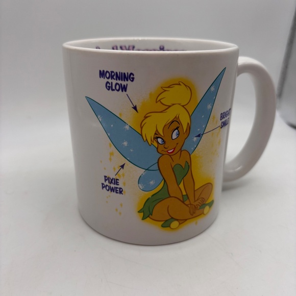 Disney Store Tinkerbell Magical Mornings Character Large Ceramic Coffee Mug - Picture 4 of 15